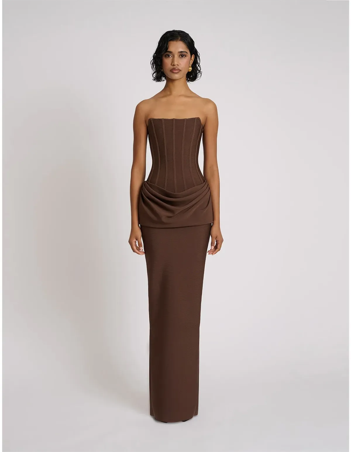 Eliya The Label Hilda Gown Brown Size 10 - Image 1