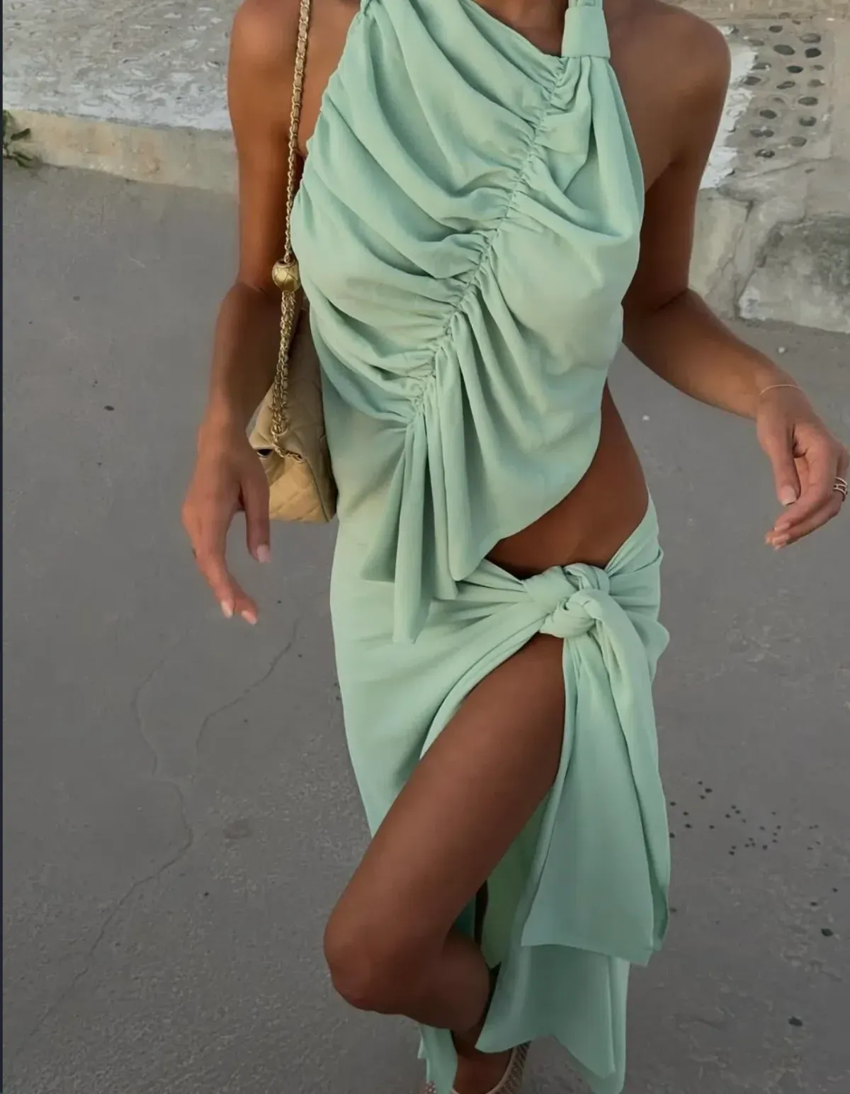 Koster Kulture Bobbies Top Skirt Set Pistachio Green Size XS  - Image 1