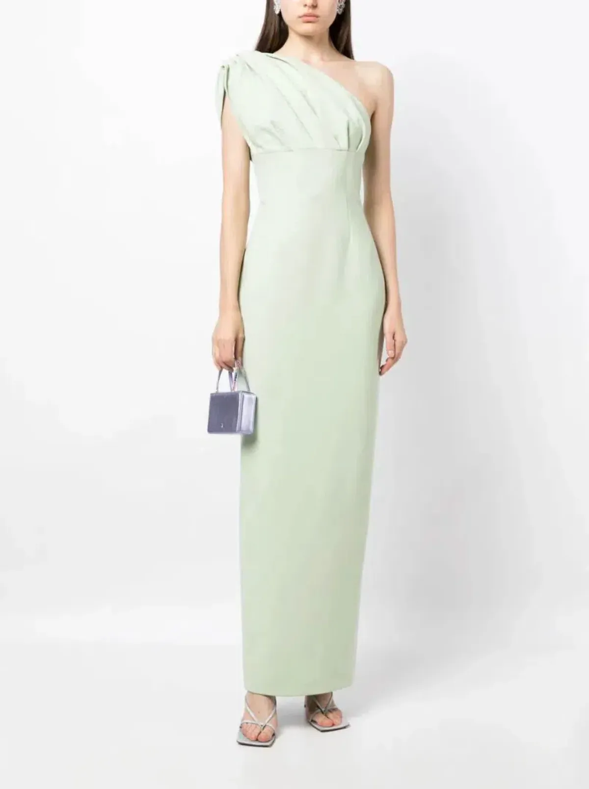 Rachel Gilbert Winnie Gown Seafoam Size 8 - Image 4