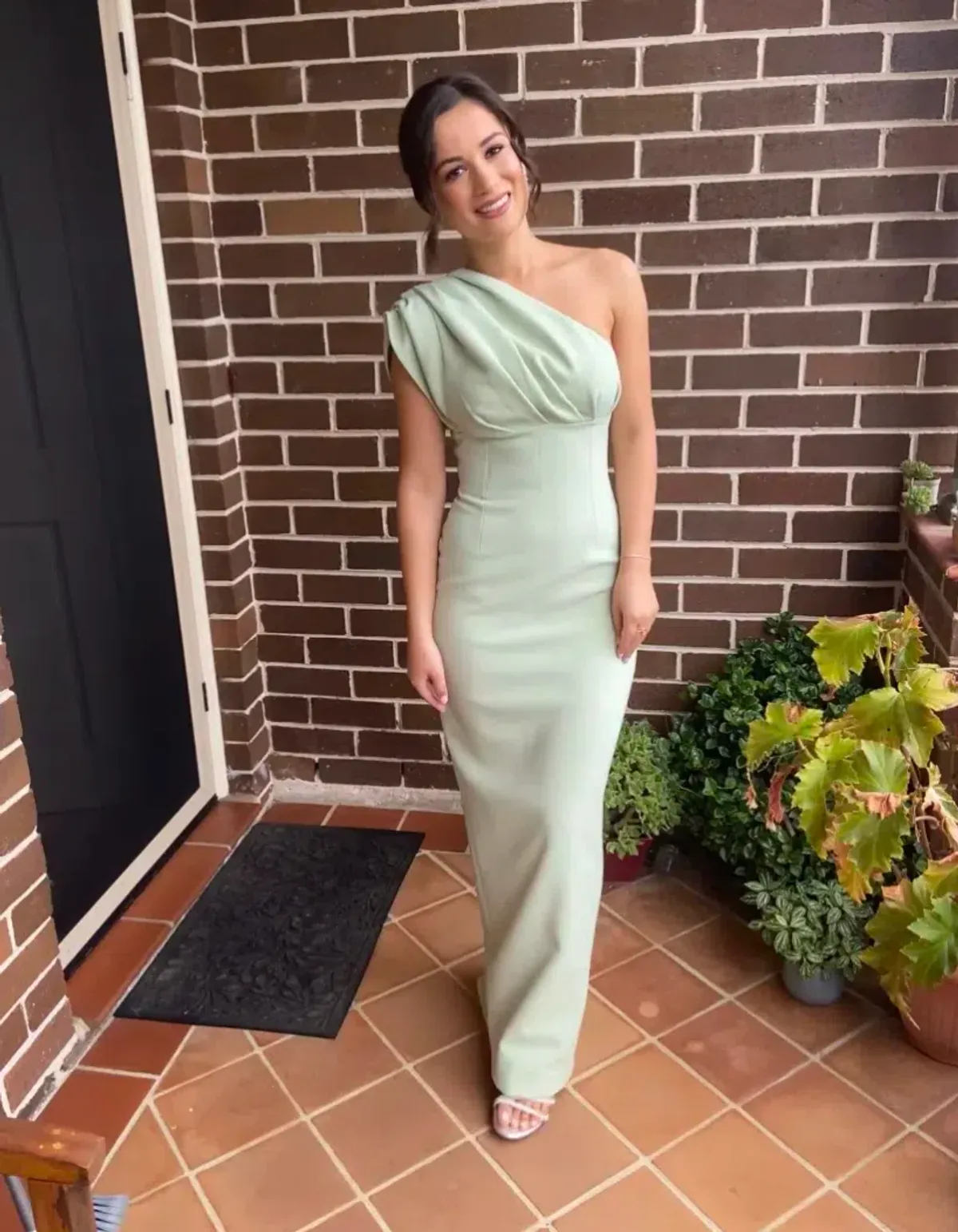 Rachel Gilbert Winnie Gown Seafoam Size 8 - Image 1
