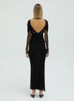 Christopher Esber Veiled Dress Black Size 8 for rent on The Volte - image 3