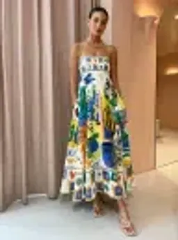 Alemais Soleil Sundress Multi Size 12 for rent on The Volte - image 3