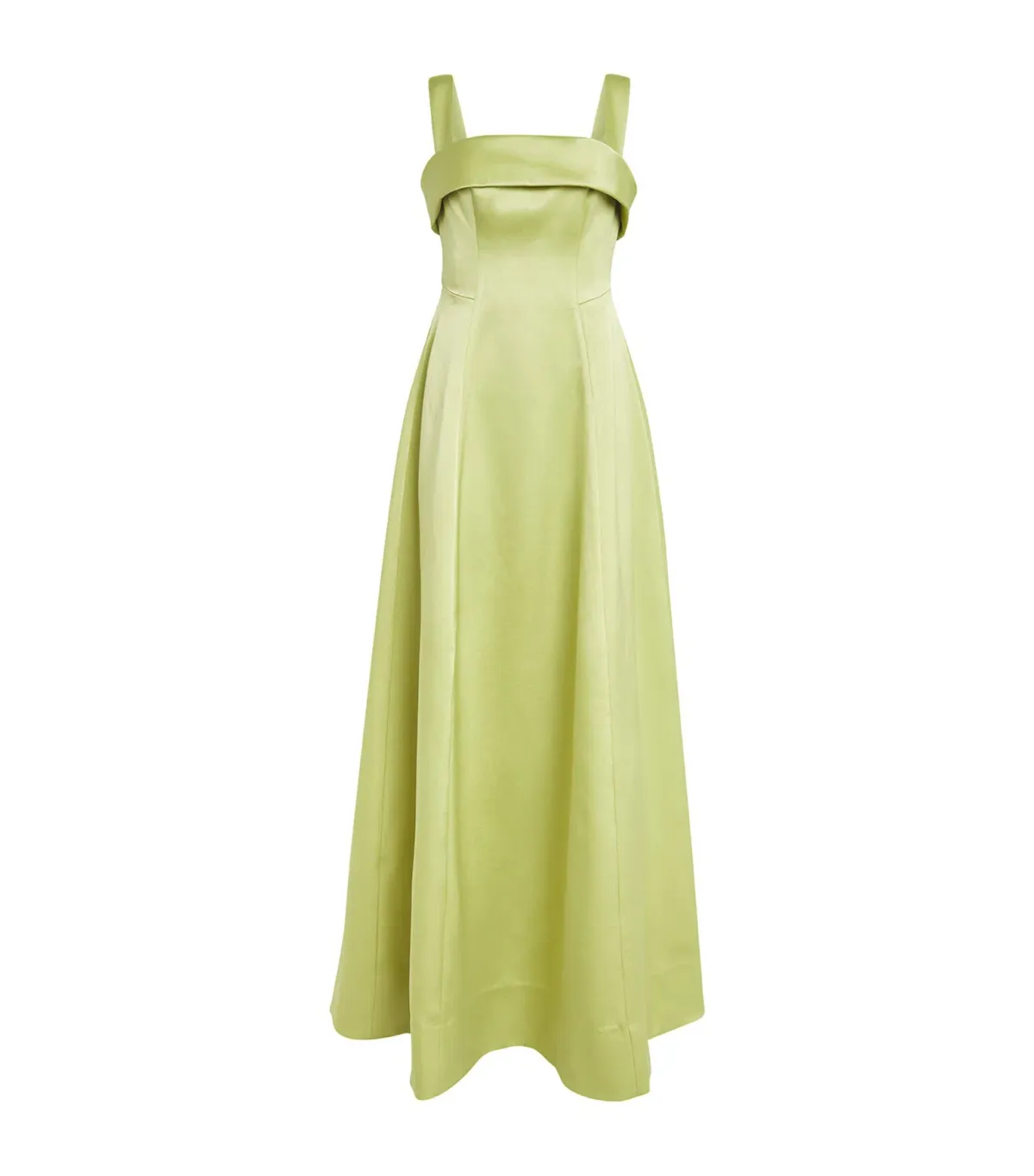 Rachel Gilbert Hallie Strap Maxi Gown in Lime Green Size 0 / AU 6 - Image 3