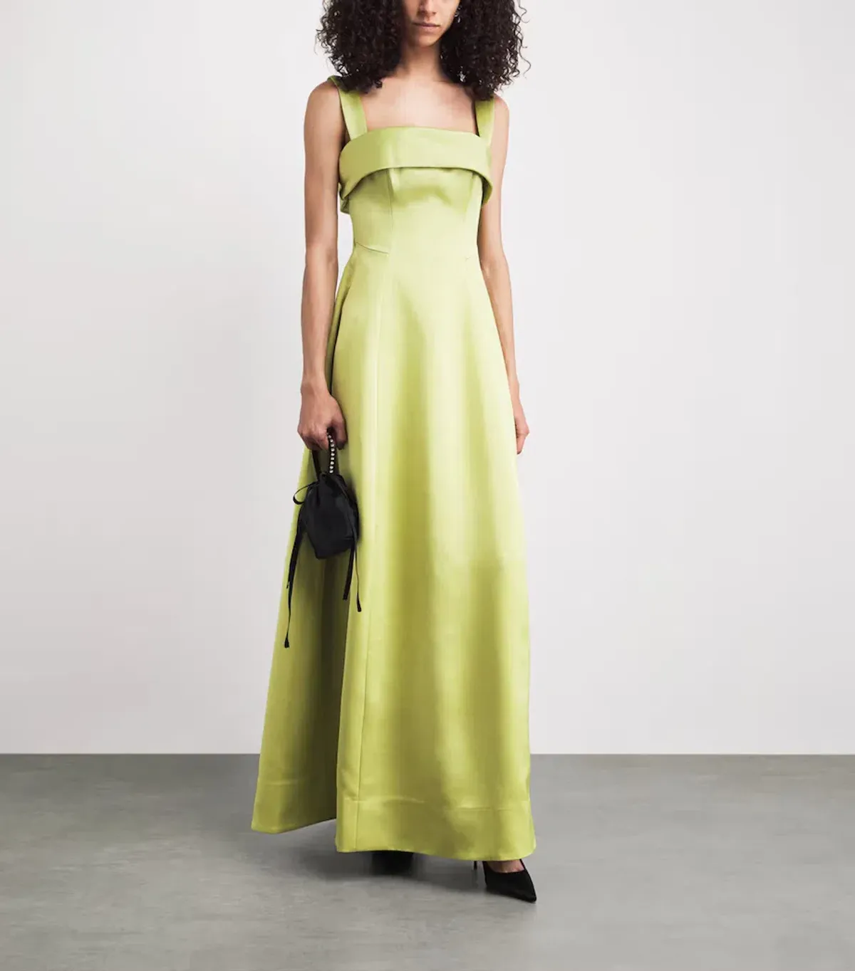 Rachel Gilbert Hallie Strap Maxi Gown in Lime Green Size 1 / AU 8 - Image 1