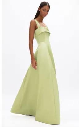 RACHEL GILBERT HALLIE STRAP GOWN IN LIME GREEN SZ 2 / AU 10 | FORMAL AND EVENING DRESS for rent on The Volte - image 2