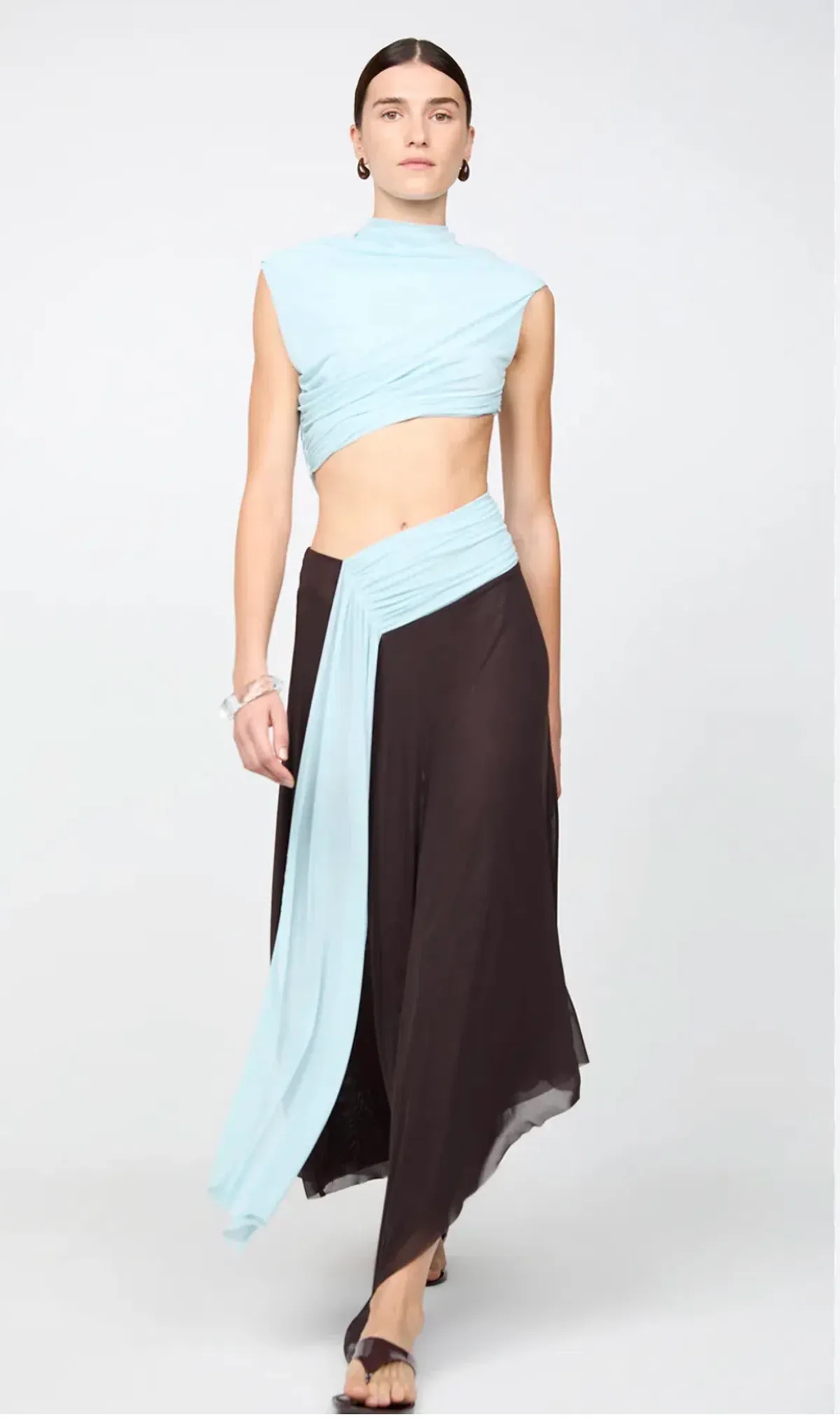 bec & bridge conni ASYM DRESS, Blue, Maxi, AU8 - Image 1