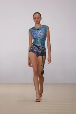 HANSEN + GRETEL Jolie Baby Tee Aqua Drift Blue S for rent on The Volte - image 3