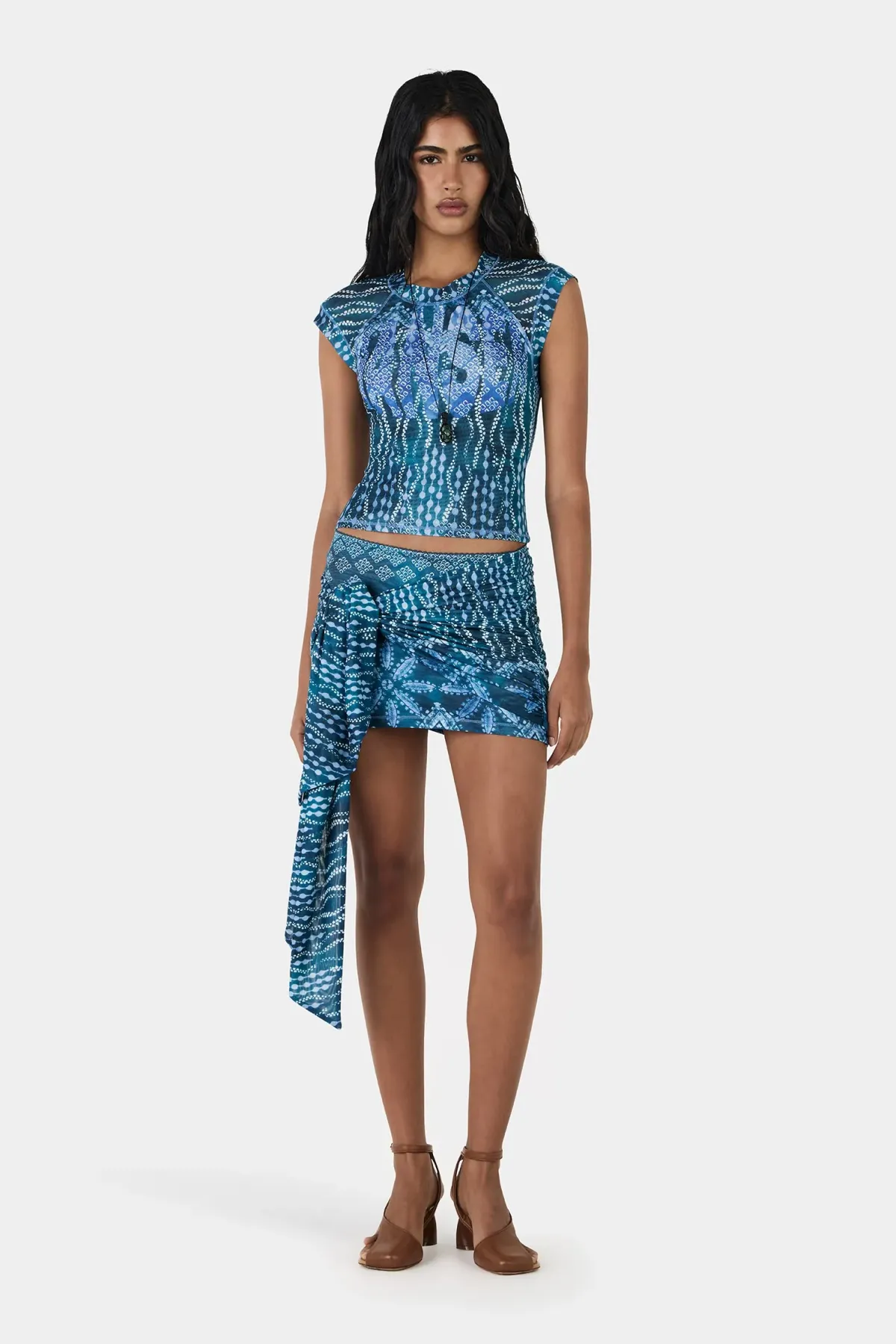 HANSEN + GRETEL Jolie Baby Tee Aqua Drift Blue S - Image 5