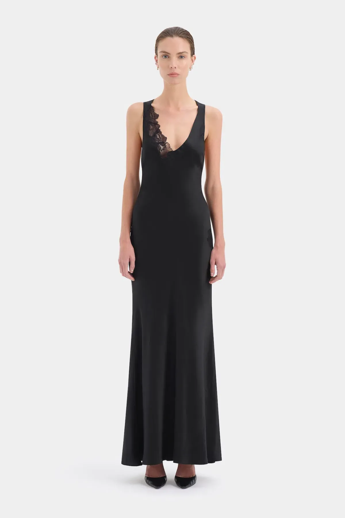 Sir the Label Montparnasse Maxi Gown in Black Size 0 / AU 6 - Image 1