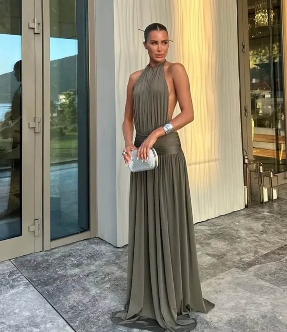 Arcina Ori santina dress khaki 8 - Image 1