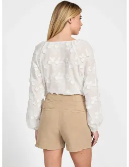 Guess Long Sleeve Pelari Top White Size 12 for rent on The Volte - image 3