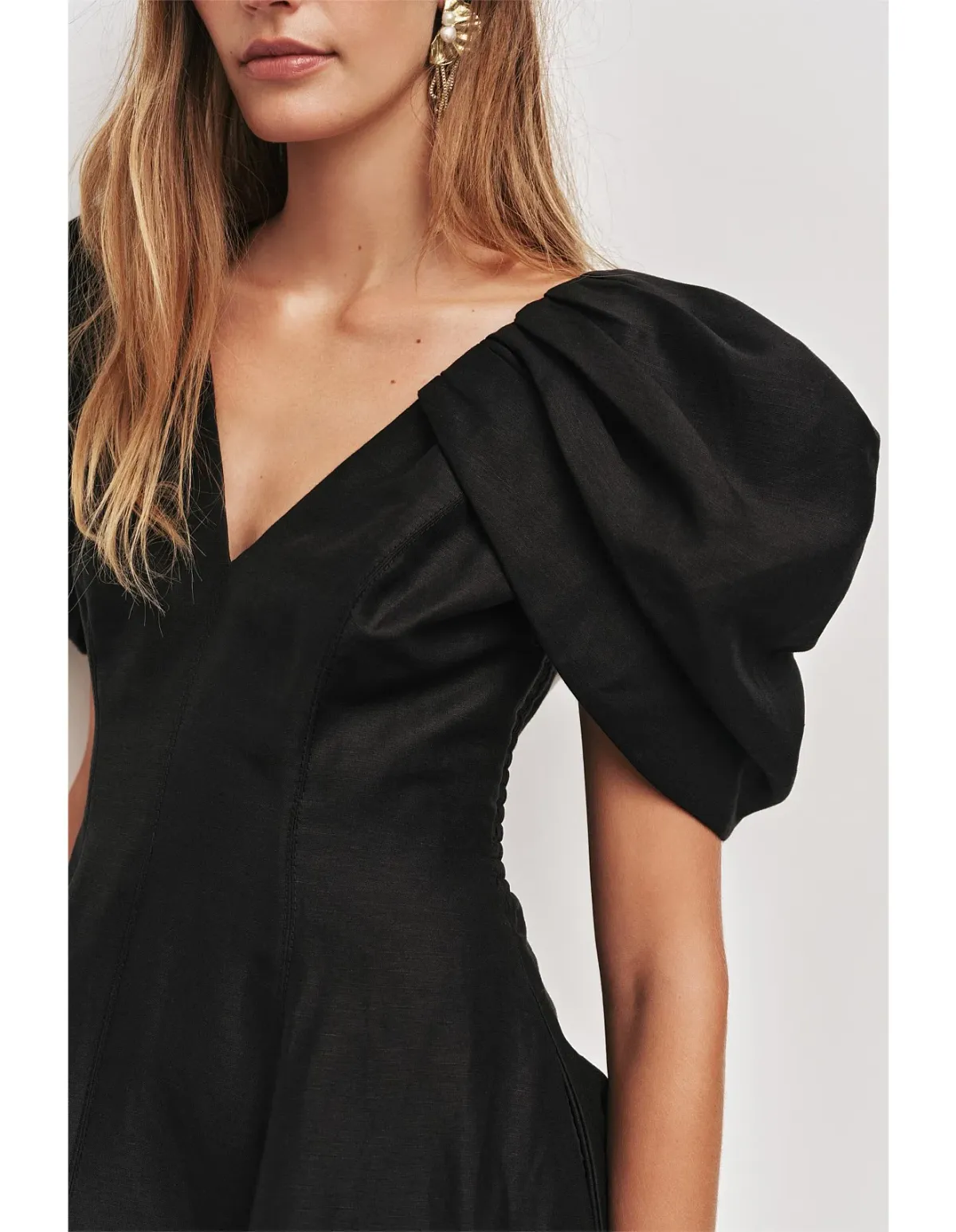 Aje Studio Bisou Mini Dress Black Size 14 - Image 3