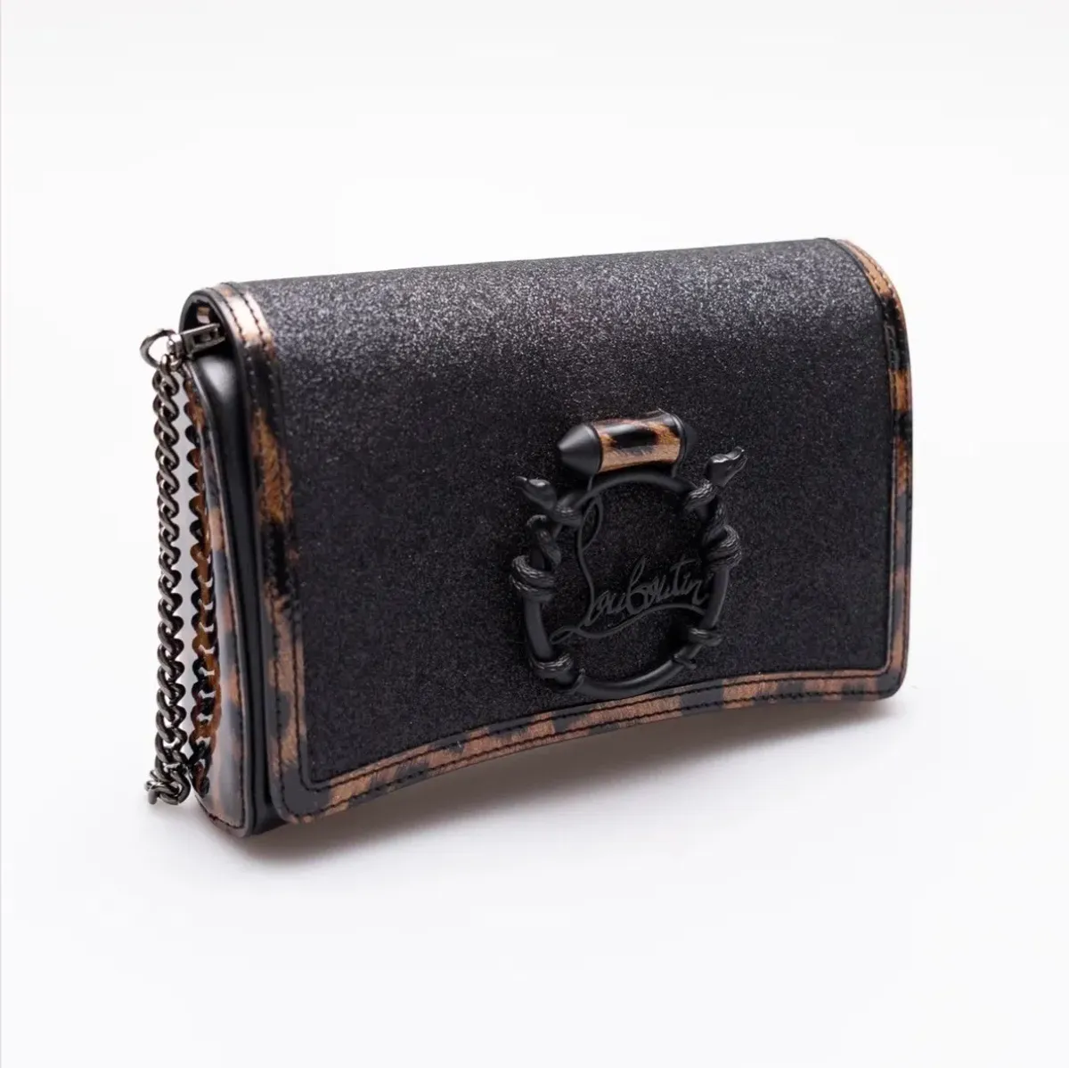 CHRISTIAN LOUBOUTIN LOUBI54 CLUTCH CROSSBODY BAG HANDBAG - Image 11
