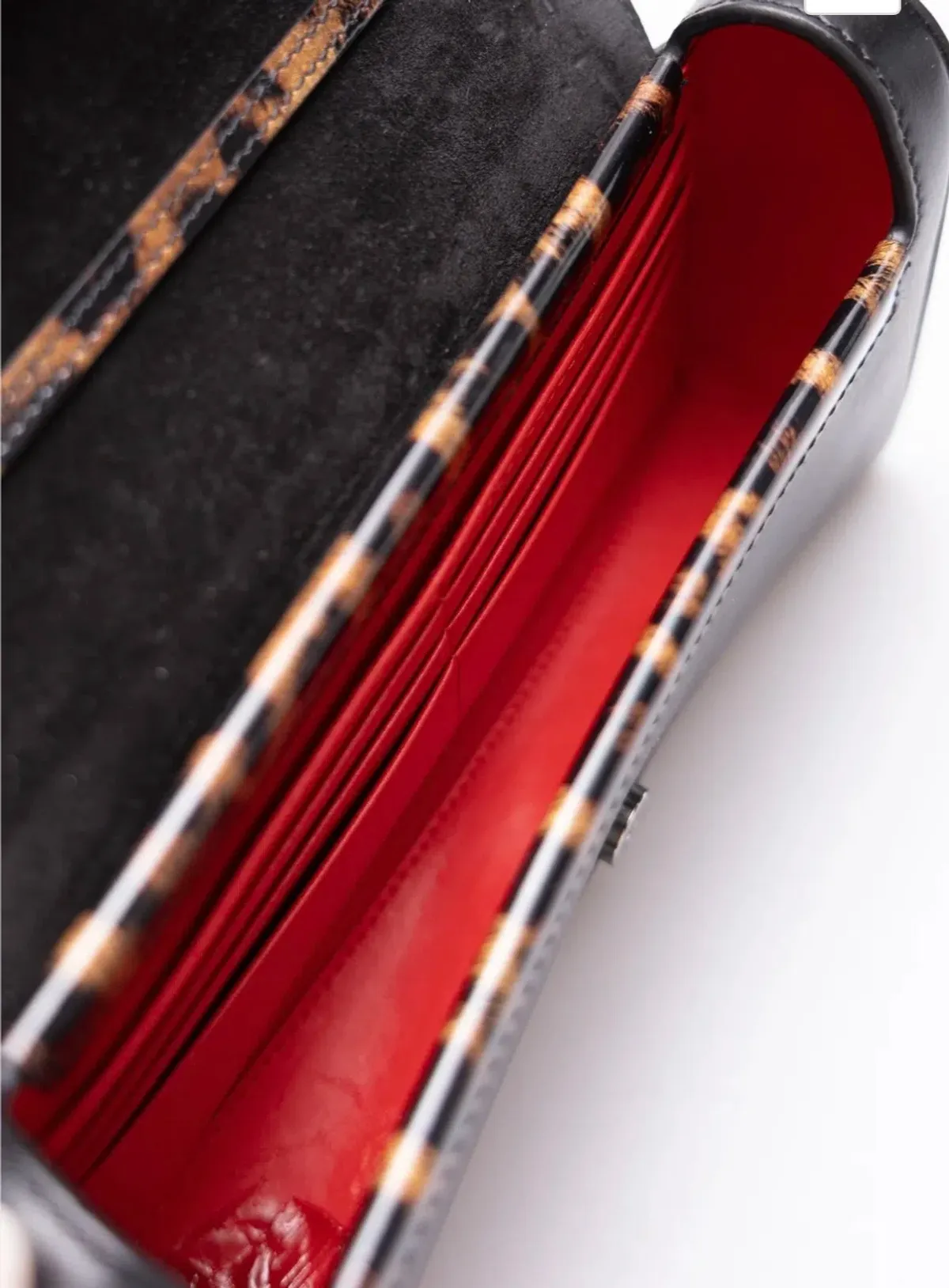 CHRISTIAN LOUBOUTIN LOUBI54 CLUTCH CROSSBODY BAG HANDBAG - Image 10