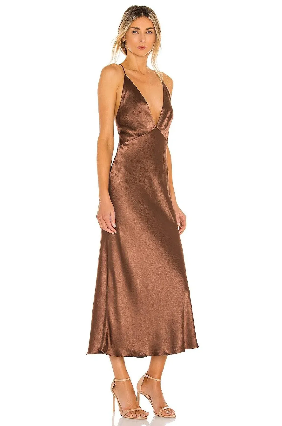 Bec and Bridge Valentina V Dress Brown Size 10  - Image 2
