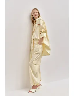 AJE STUDIO Dessie Relaxed Cargo Pant Size 6 Beige for rent on The Volte - image 3