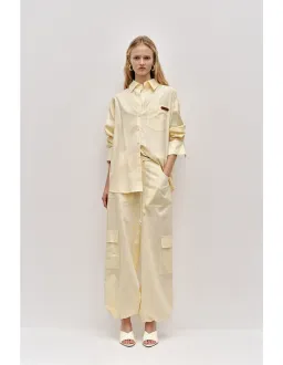 AJE STUDIO Dessie Relaxed Cargo Pant Size 6 Beige for rent on The Volte - image 1