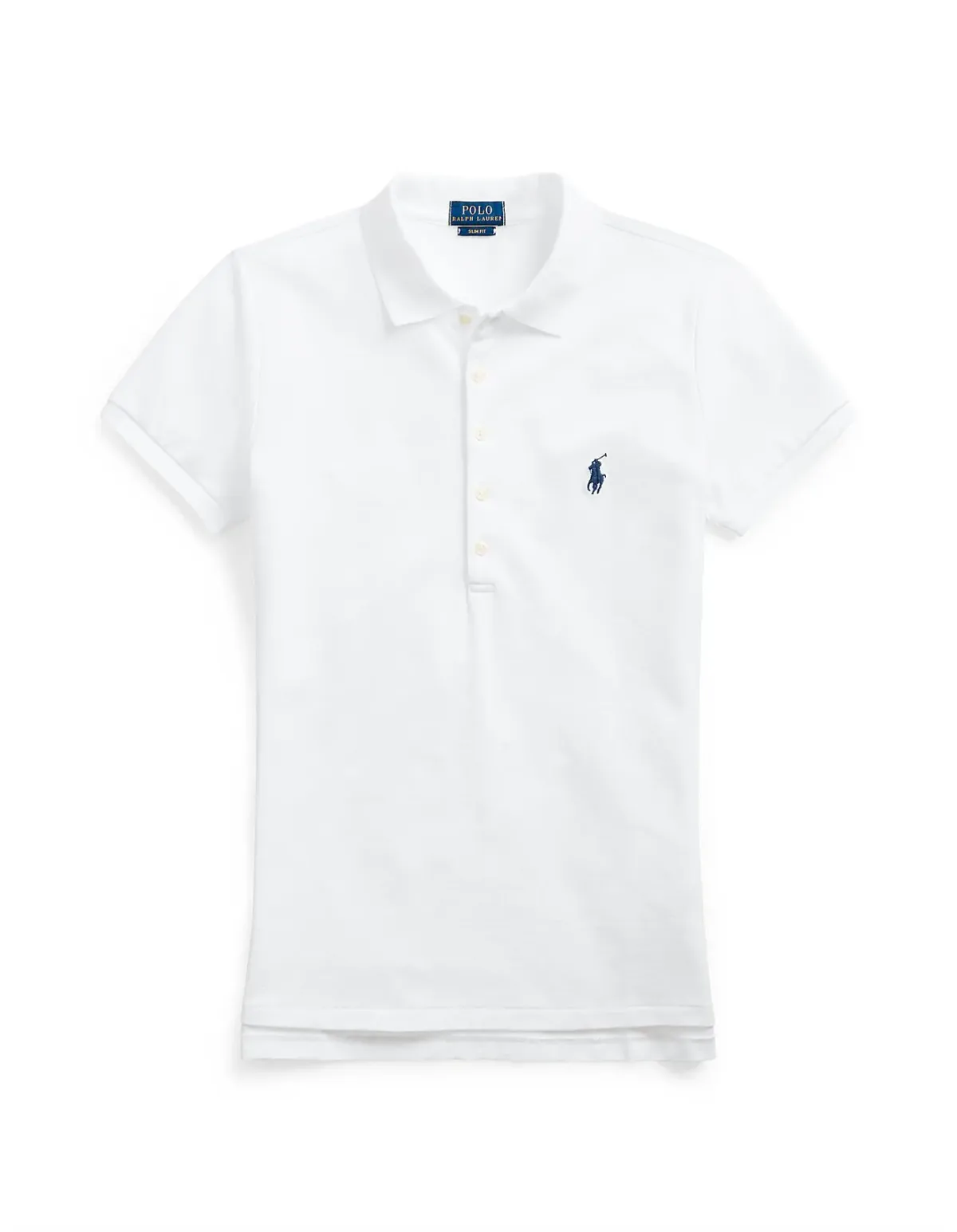 Polo Ralph Lauren Slim Fit Stretch Polo Shirt Indigo Blue Size 8 - Image 2