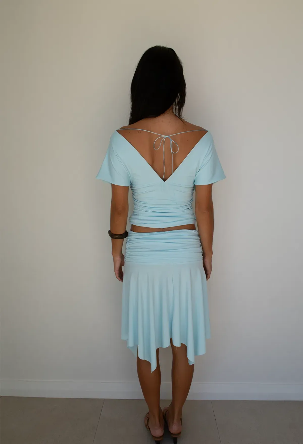 Hntr the Label Andi Set Top and Skirt Set in Aqua Blue Size XS / AU 6 - Image 3