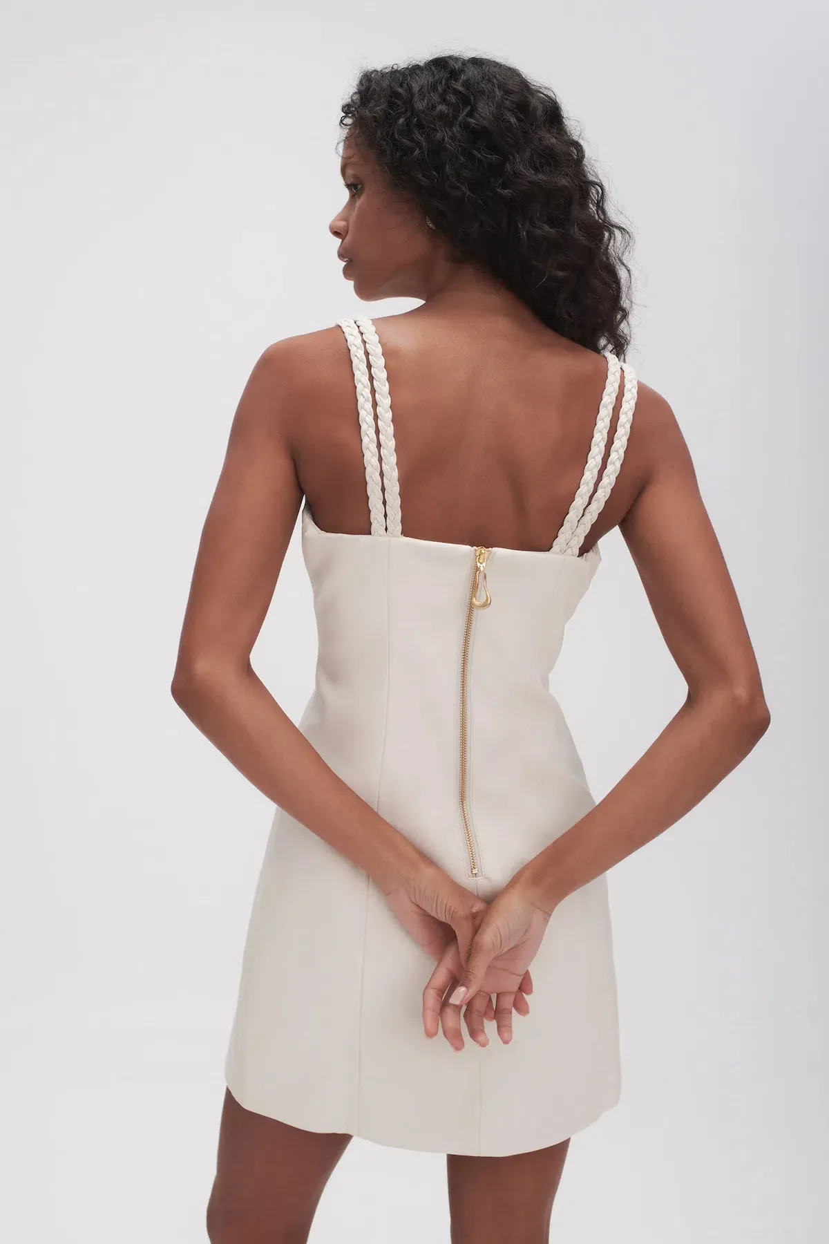 Aje Osa Braided mini dress Ivory size 8 - Engagement/Hens/Bridal Event - Image 3