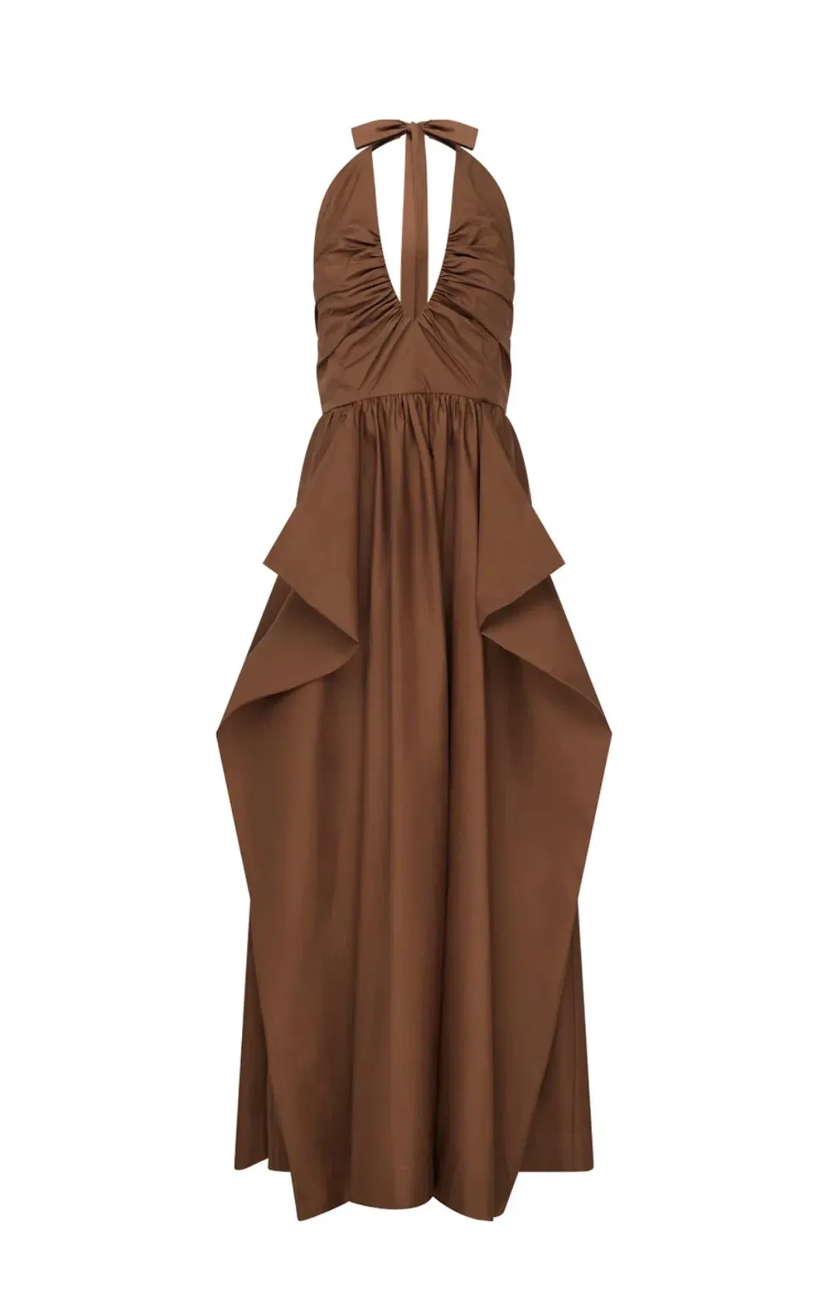 Manning Cartell- Provence Halter Dress– Cognac- Size 14 - Image 4