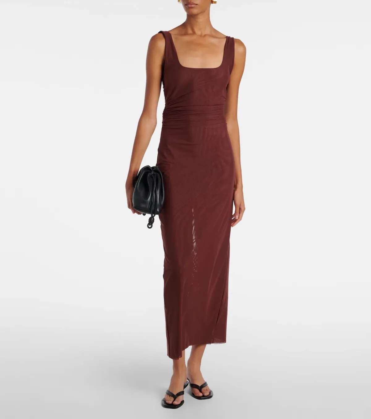 SIR the label Gathered Jersey maxi Dress size 0 - Image 1