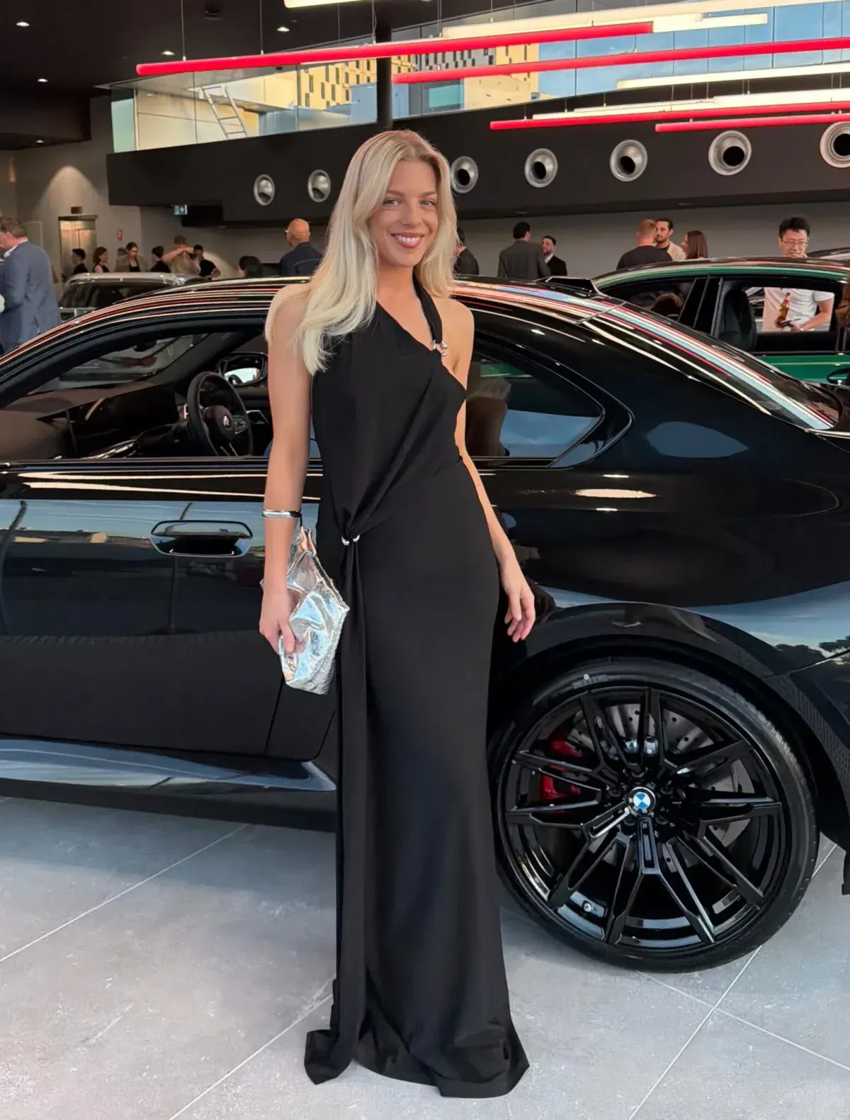 🖤 MISHA Rivera Dry Jersey Maxi Dress – Black – Size AU 4 🖤 - Image 1
