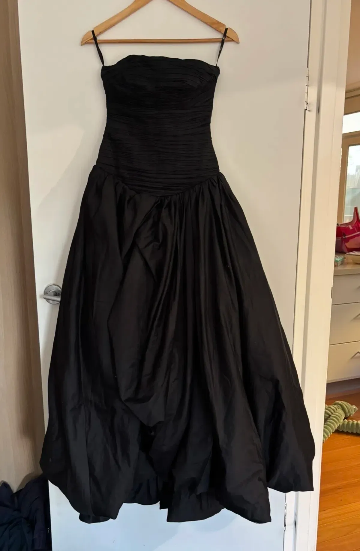AJE Violette bubble hem gown in black size 6 - Image 2