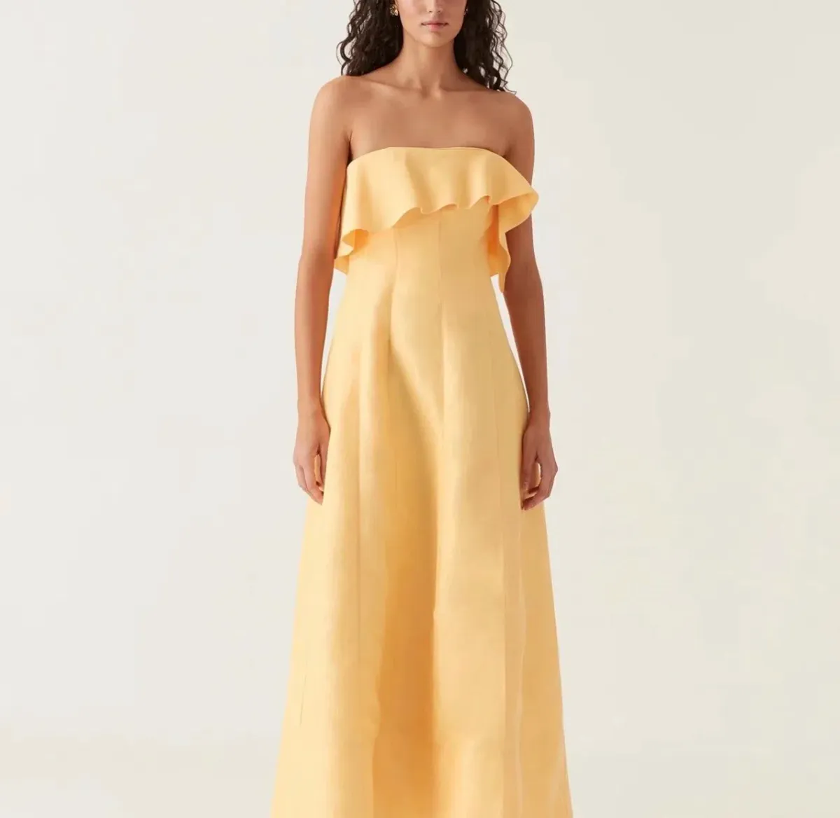 AJE shallows gown marigold yellow - Image 1