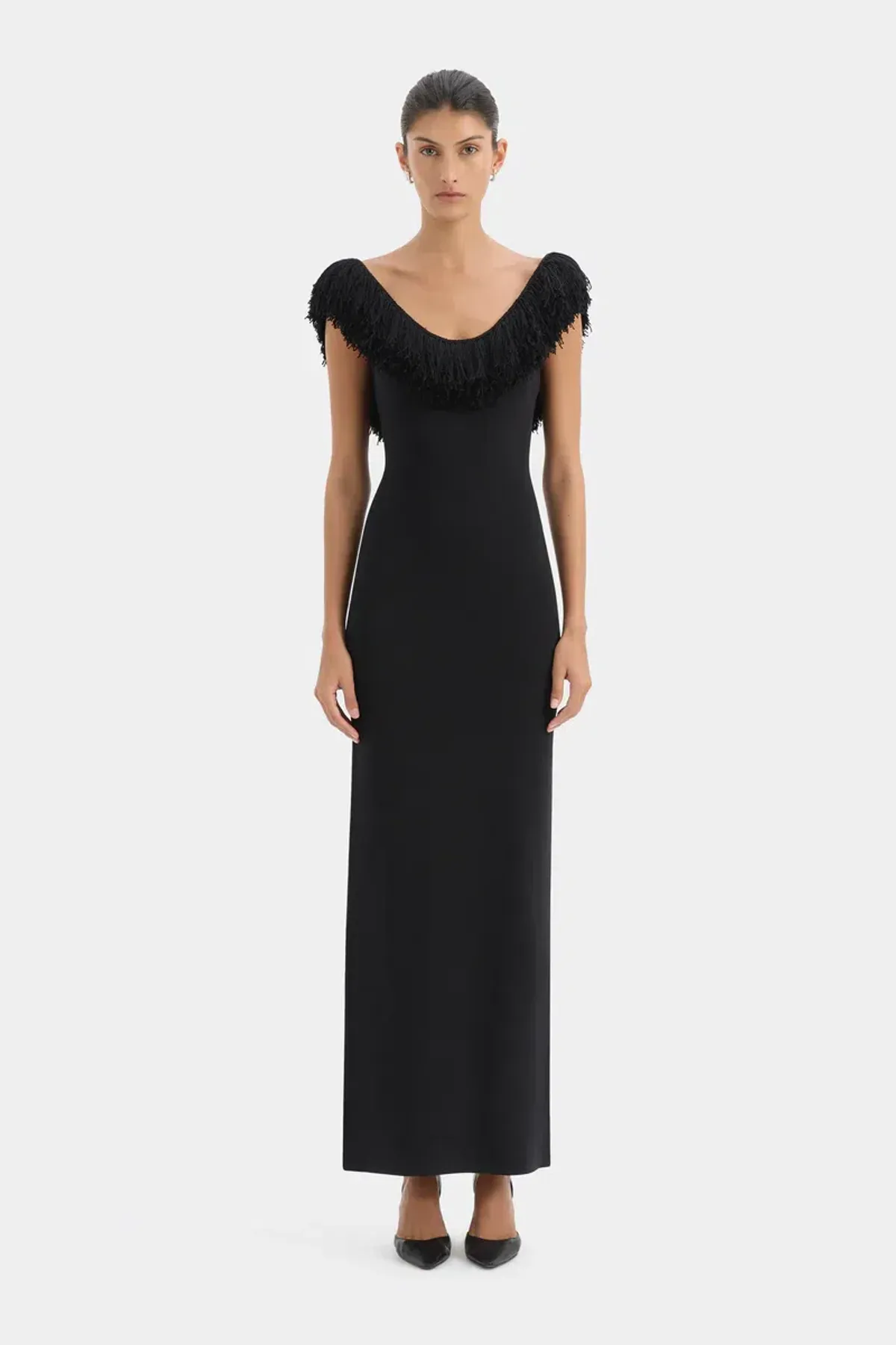 Sir the Label Marcelline Fringe Gown - Image 1