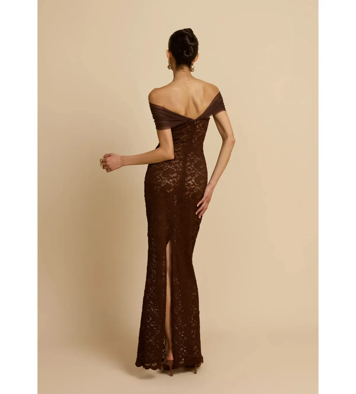 Arcina Ori Milana Dress in Chocolate Size AU12 - Image 2