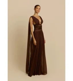 Arcina Ori Ramona Dress in Cacoa Size AU6 for rent on The Volte - image 2