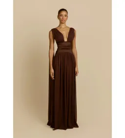 Arcina Ori Ramona Dress in Cacoa Size AU8 for rent on The Volte - image 1