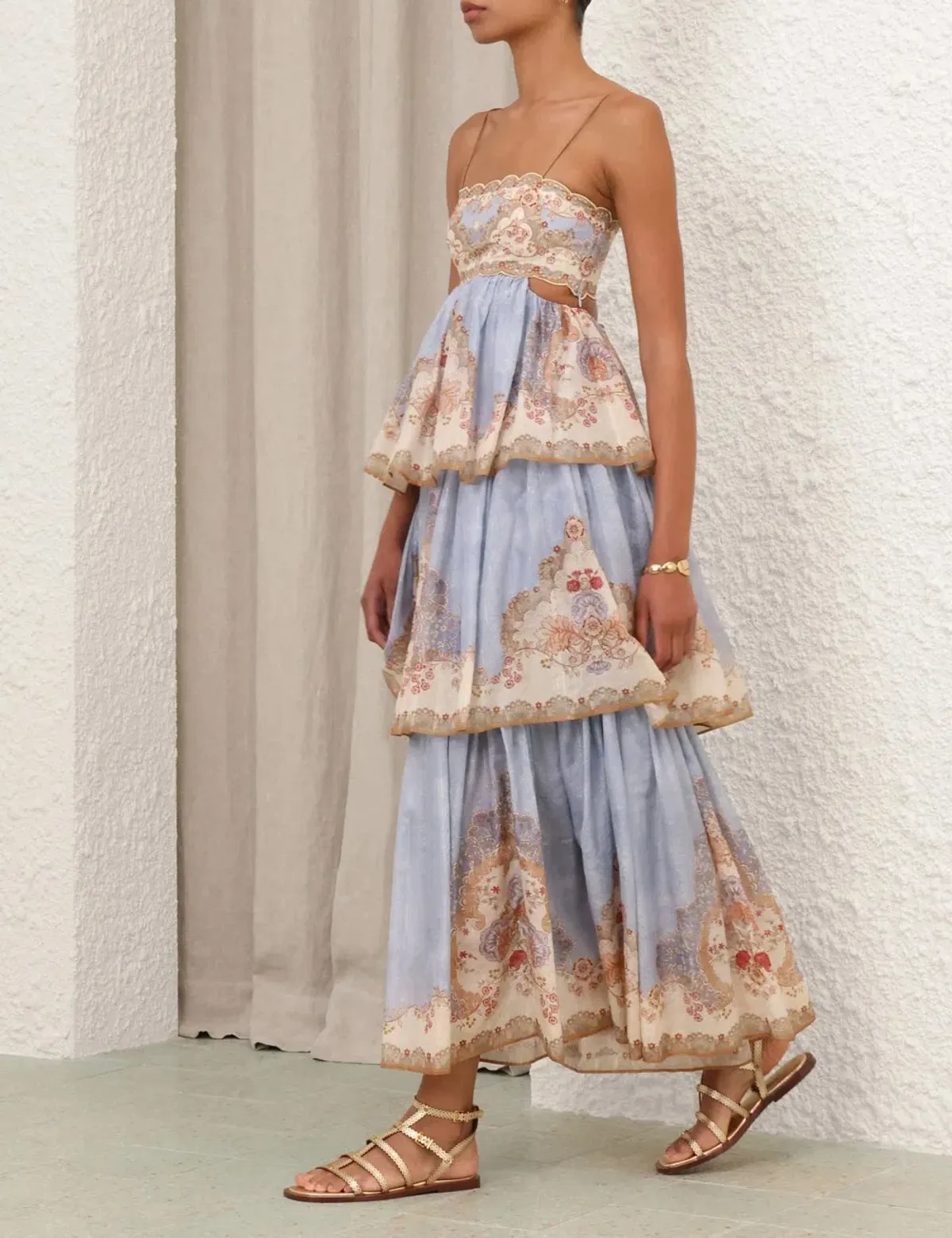 Zimmermann Daylight Tiered Maxi Dress Size 1 - Image 4