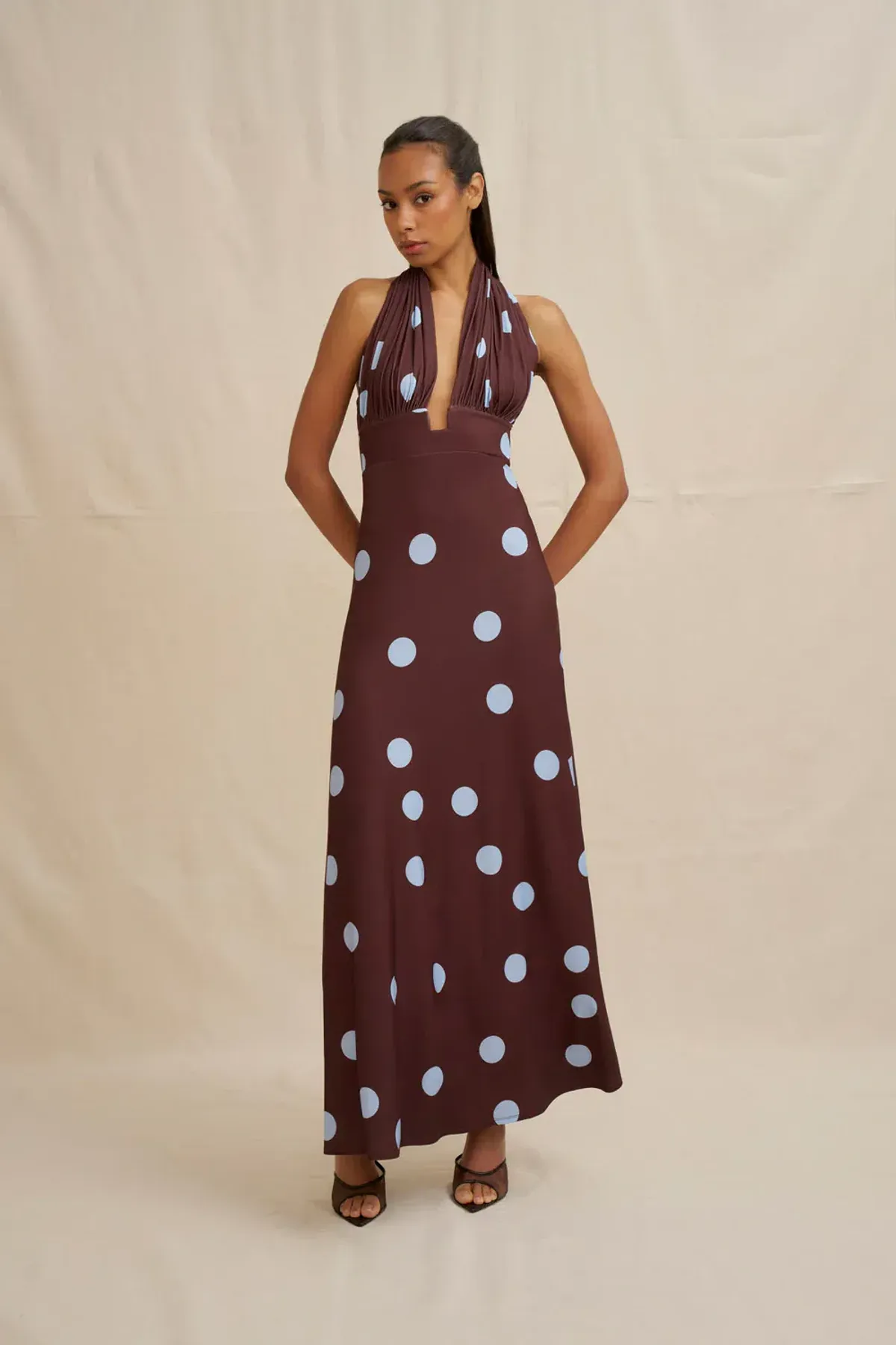 Paloma Polka Ankle Dress by By Johnny Size 8 - Image 4