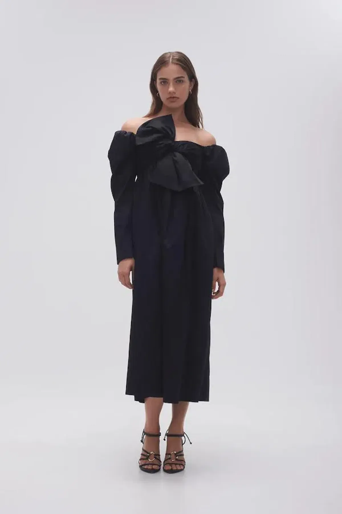 🖤 AJE Valentina Bow Midi Dress in Black – Size AU 8 - Evening Outfit 🖤 - Image 4