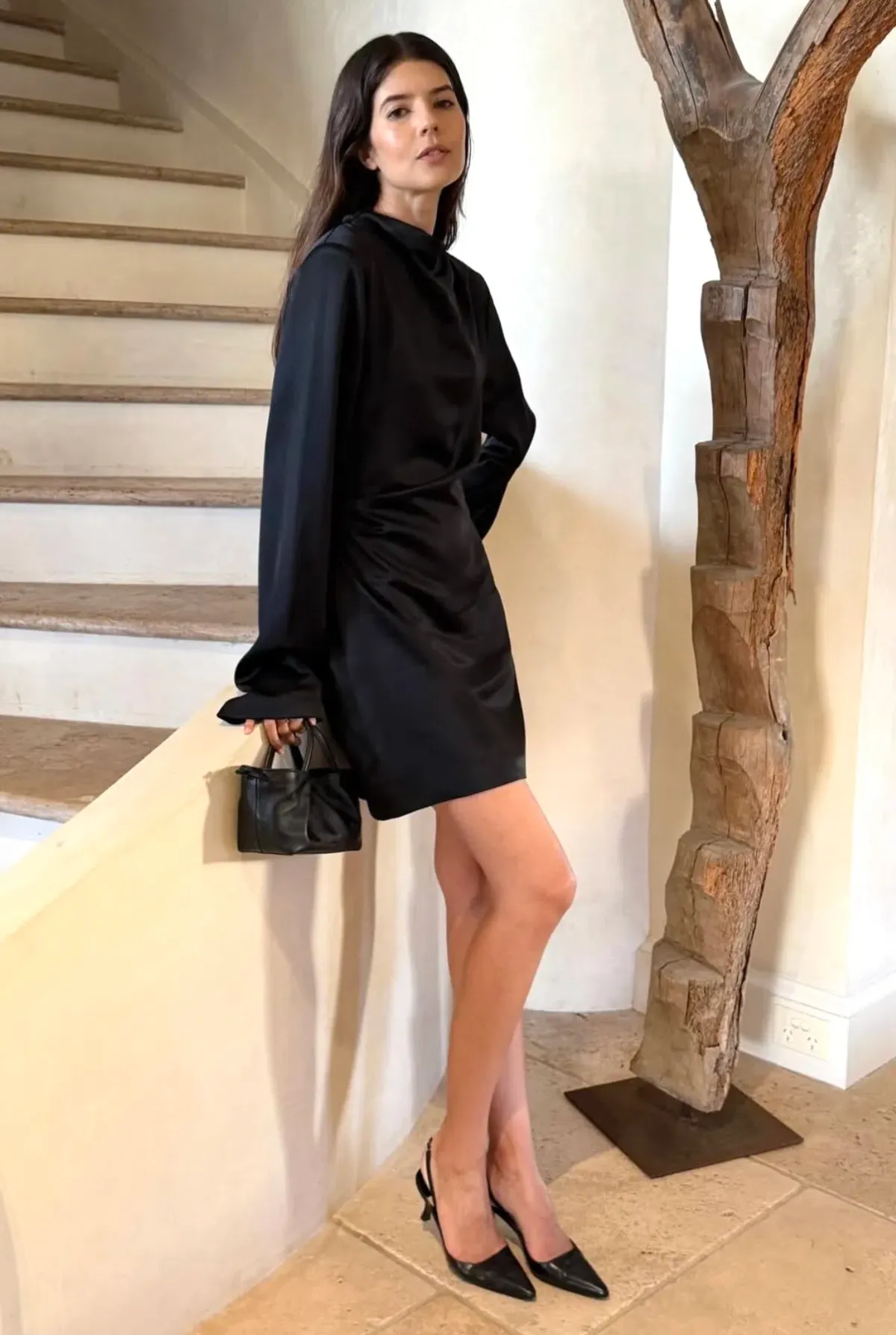 Sir the Label Yasmine Mini Dress Black s0 - Image 3