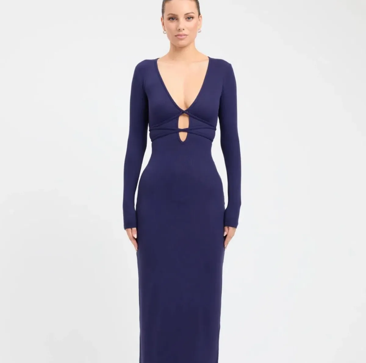 Kookai Sereya Maxi Dress Size 6 (XS) in Indigo - Image 1