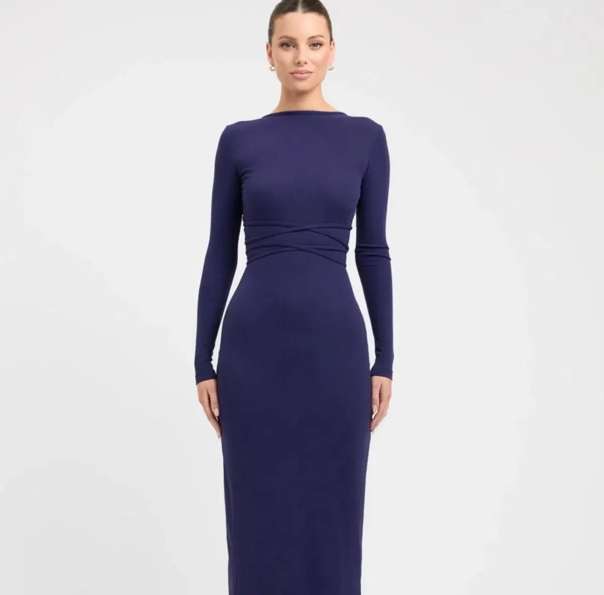 Kookai Sereya Maxi Dress Size 6 (XS) in Indigo - Image 2