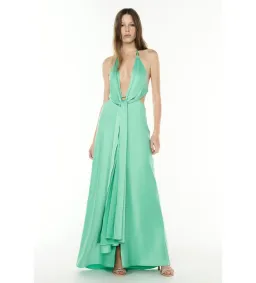 💚 NEW Manning Cartell Evening Trance Slip Dress – Turquoise Green – Size AU 10 💚 for rent on The Volte - image 1
