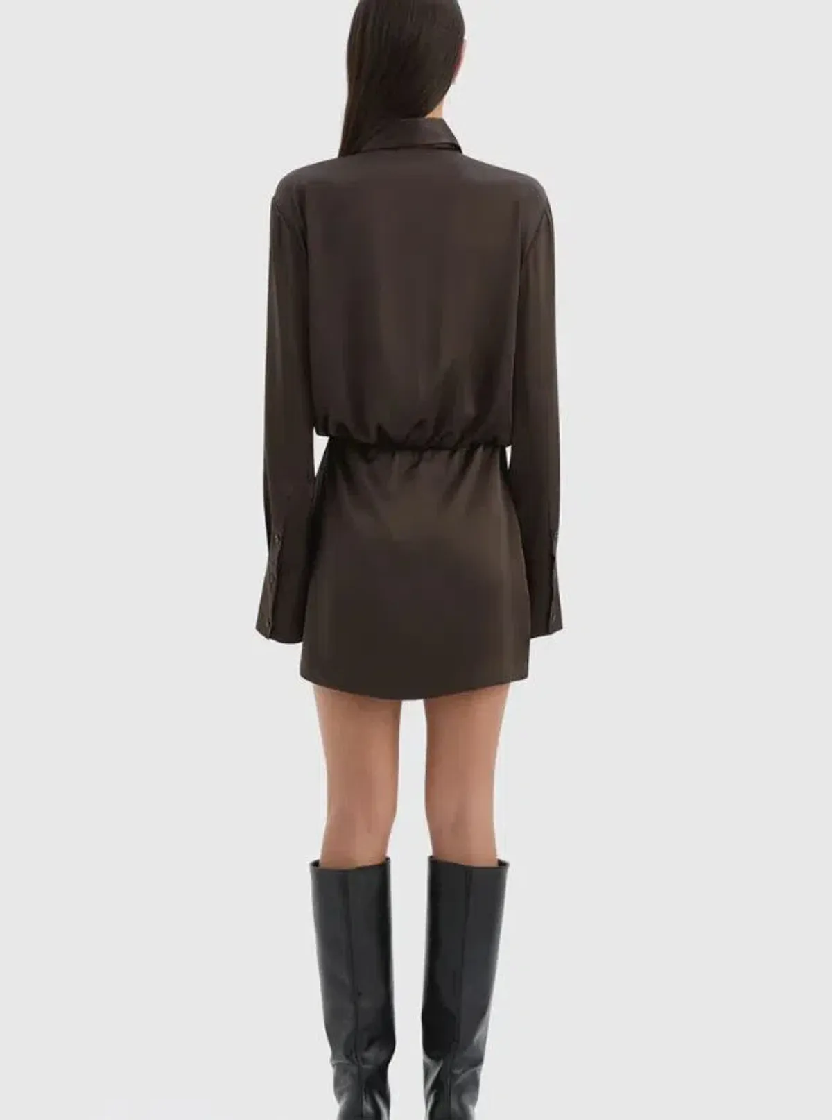 Sir Sorrento Shirtdress in Chocolate Size 1/8 - Image 3