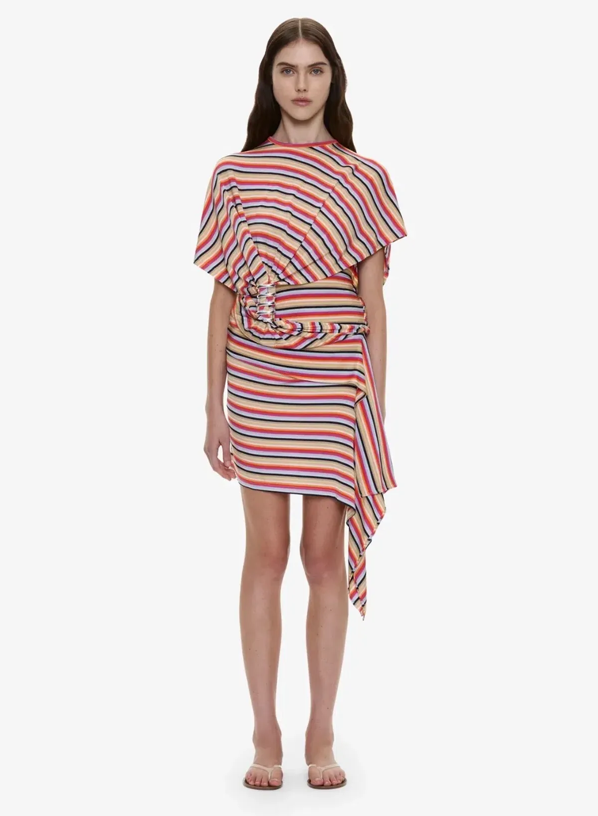 Christopher Esber Calypso Coiled Jersey Tee and Mini Skirt Set size small - Image 1