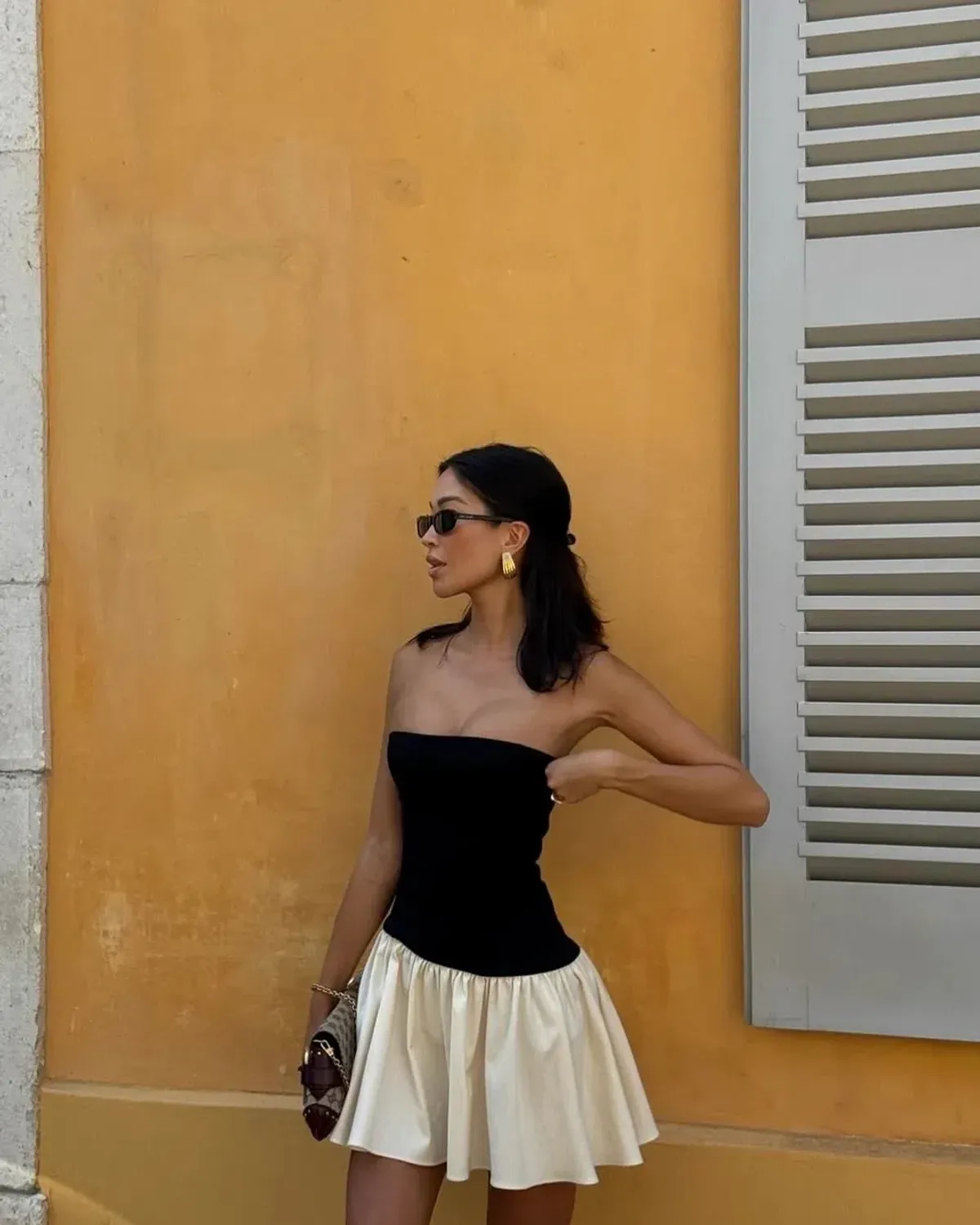 Acrina Ori - CELINE DRESS BLACK & CREAM - Image 1