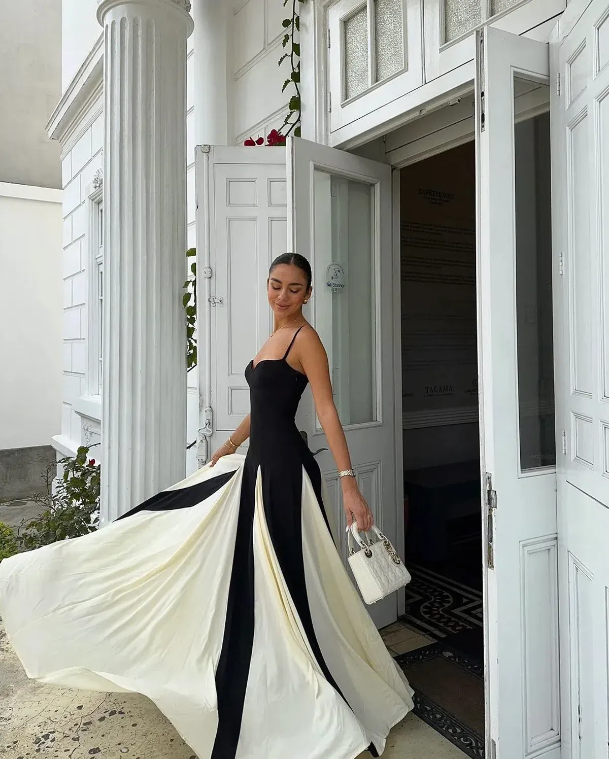 Arcina Ori Paloma Dress Black/White Size S (AU 8) - Image 11