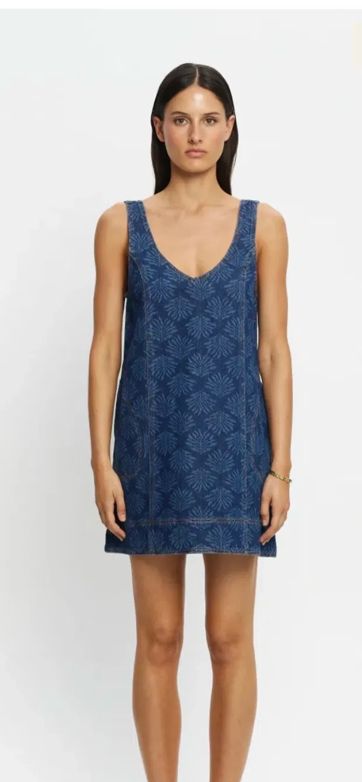 Kivari Ilaria Denim Mini Dress - Image 1