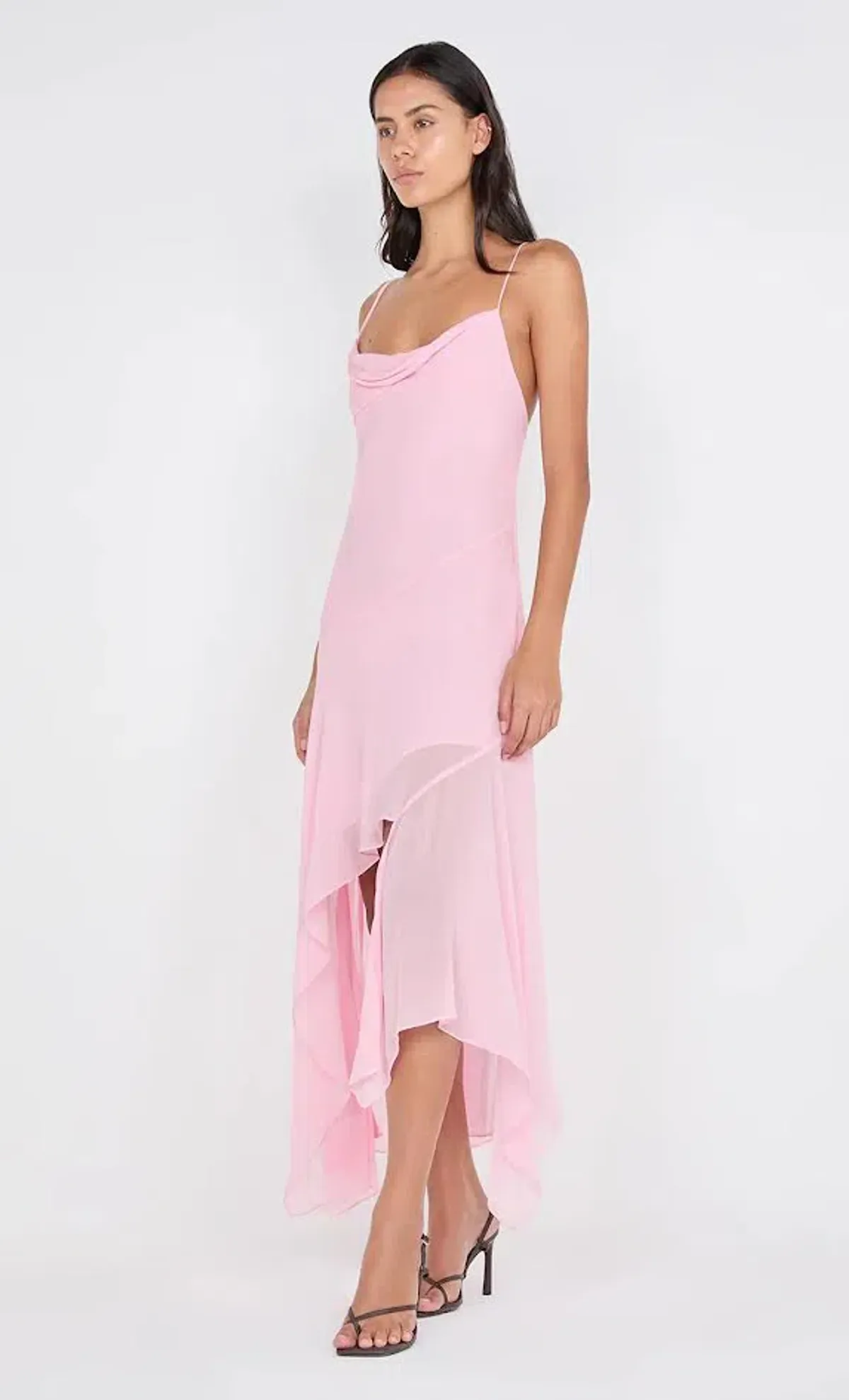 🩷 BEC and BRIDGE Tallis Asymmetrical Dress – Powder Pink – Size AU 10 🩷 - Image 3