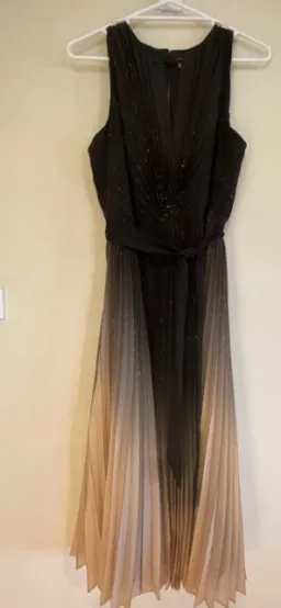 Phase Eight Black Simara Ombre Midi Dress Size 14 for rent on The Volte - image 3
