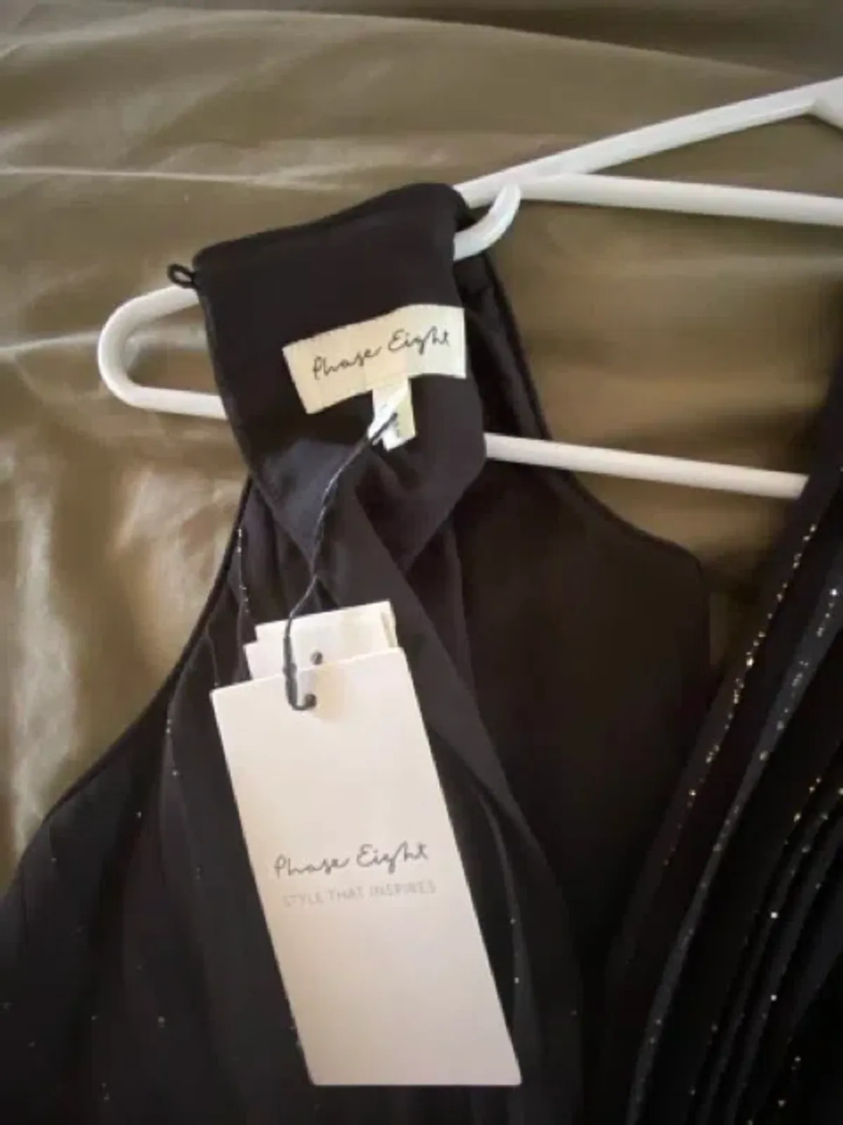 Phase Eight Black Simara Ombre Midi Dress Size 14 - Image 6