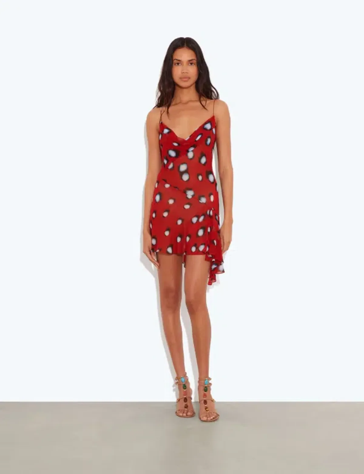 Rat & Boa ROSELA DRESS RED Size M - Image 2