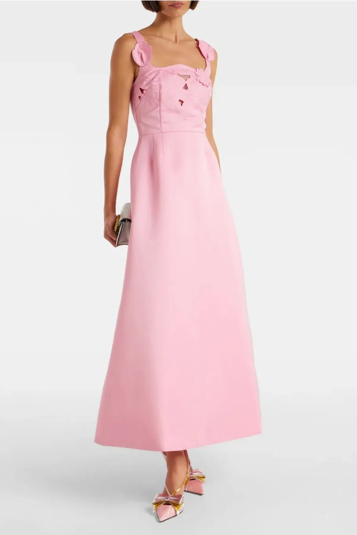 Rianne floral-appliqué maxi dress by Leo Lin Size 8 - Image 1
